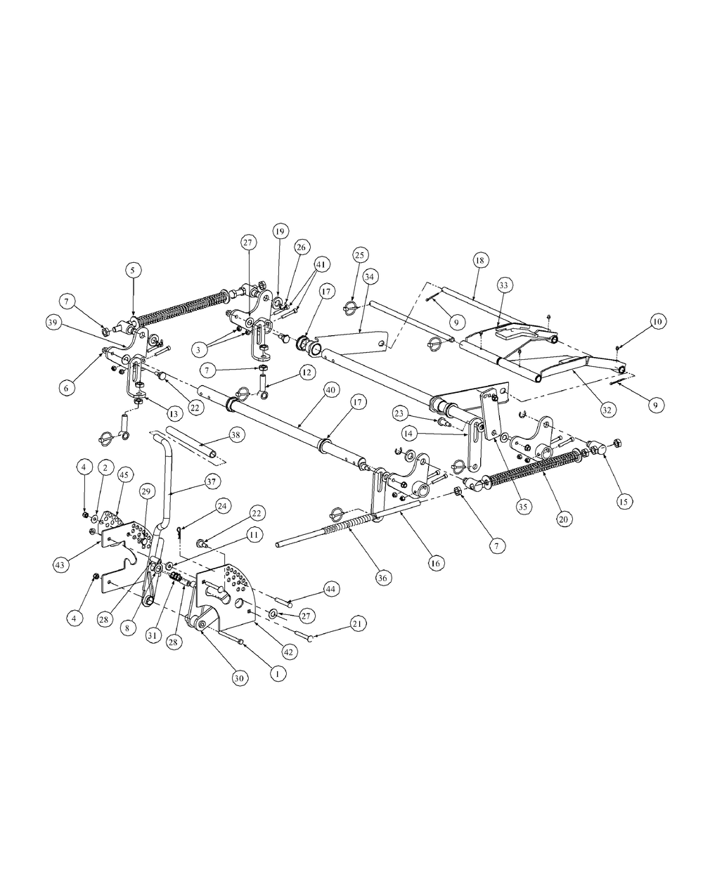 Lift Assembly (Nov. 2003 And Prior) Diagram and Parts List for M54-KW 53BB5DBW750-23-HP Cub Cadet Lawn Tractor